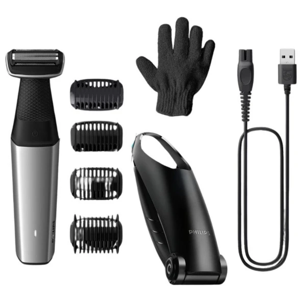 Philips Vücut Bakım 5000 Serisi Duşa Uygun & Hassas Bölge ve Vücut Tıraş Makinesi