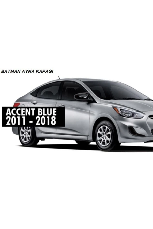 Hyundai Accent Blue Batman Yarasa Ayna Kapağı Sinyalsiz Piano Black