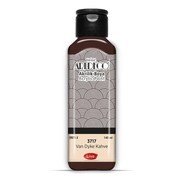 Artdeco Akrilik Boya 140 ml 3717 VAN DYKE KAHVE