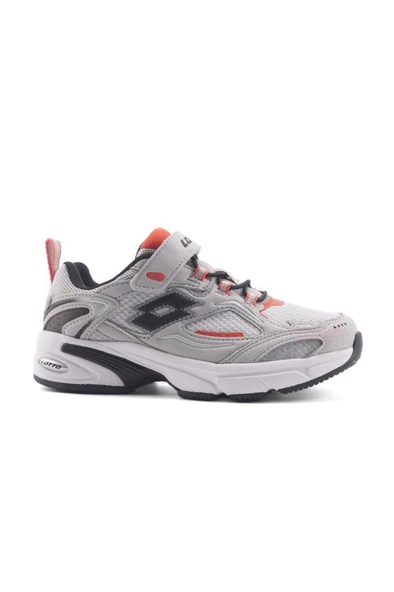 Lotto NORWELL B PS 4FX 101503136 Erkek Çocuk Spor Ayakkabı Gri Turuncu 31-35 - 2