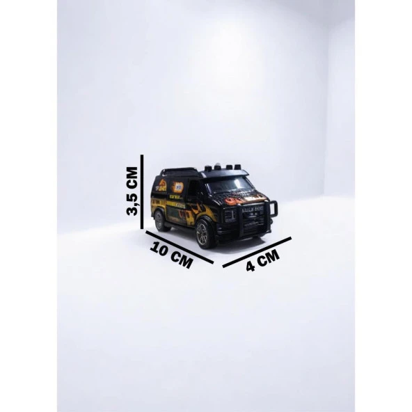 Nostaljik Metal Çek Bırak Minibüs ( 1/36 Ölçek ) - 3