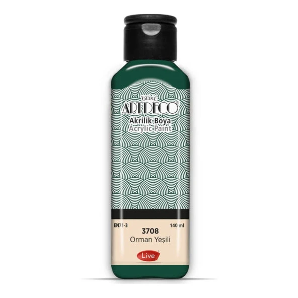 Artdeco Akrilik Boya 140 ml 3708 ORMAN YEŞİLİ