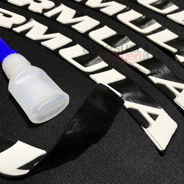 Formula Vitour 3d Lastik Yazısı Kauçuk - Full İçerik Uygulama Aparatlı - - 4