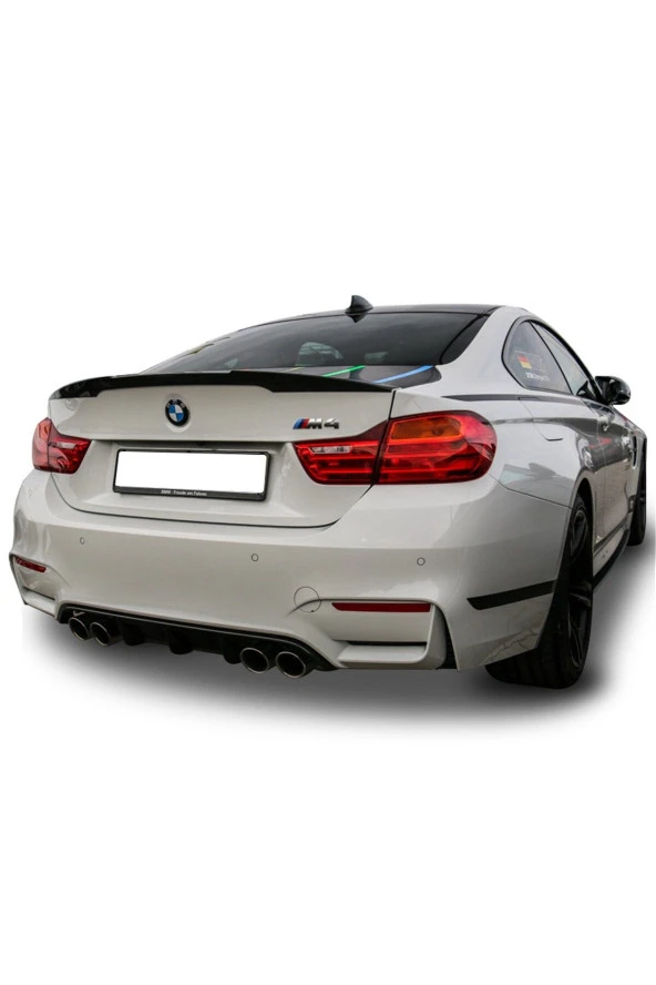 Bmw 4 Serisi F32 M4 Uyumlu Spoiler Piano Black Profesyonel Fırın Boyalı Piano Black