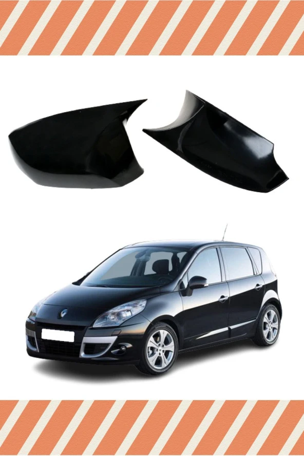 Renault Scenic 3 Uyumlu Yarasa-batman Ayna Kapağı