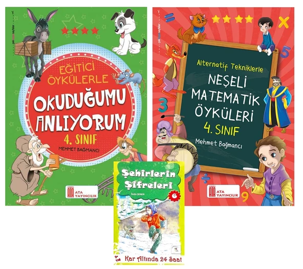 Ata 4.Sınıf Okuduğumu Anlıyorum + Neşeli Matematik Öyküleri
