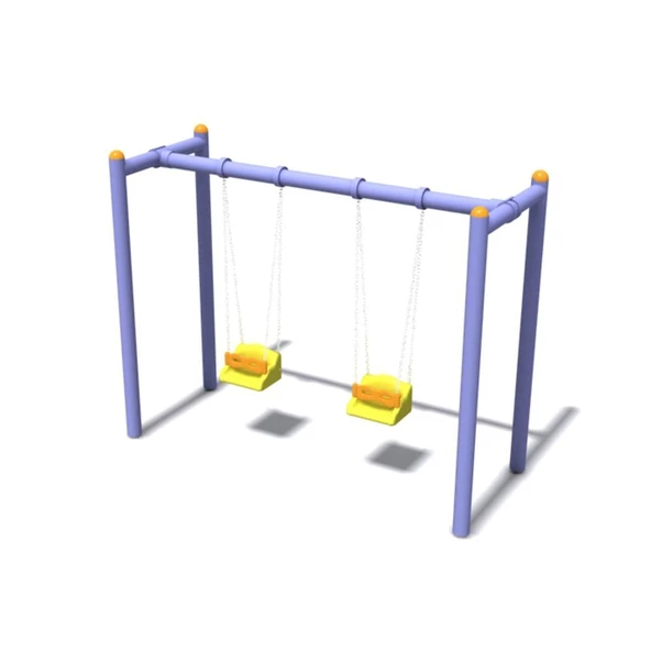 İkili Salıncak, Standart Tip Park Salıncağı 114x2mm - 2
