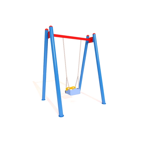 Park Salıncak Tekli, Klasik Salıncak Modeli, Standart Korkuluklu Koltuk - 3