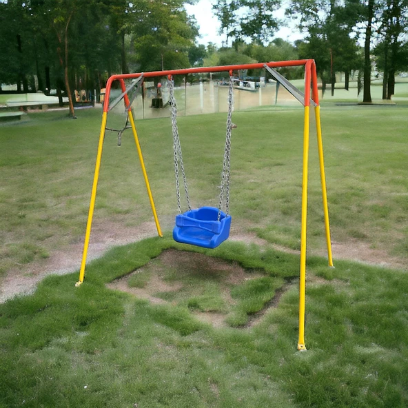 Çocuk Oyun Elemanı MSL100, Mini Salıncak Tekli - 2