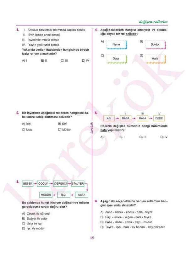 6.Sınıf Sosyal Bilgiler MPS Konu Anlatımı ve Soru Çözümü Karekök Yayınları - Resim 3
