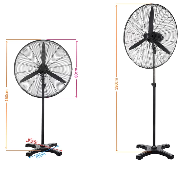 Ventus VS3010 Mega Boy 30" Vantilatör Sanayi Tipi 150W Ayaklı - 2