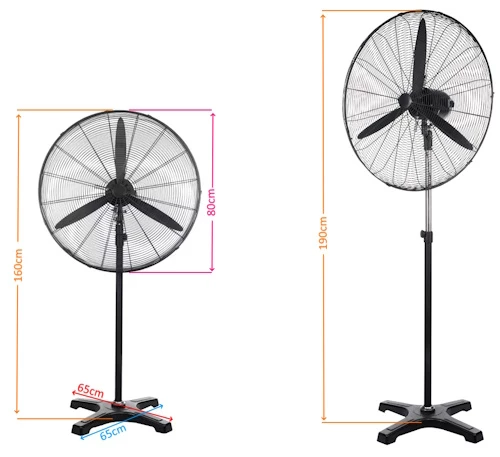 Ventus VS3010 Mega Boy 30" Vantilatör Sanayi Tipi 150W Ayaklı - 6
