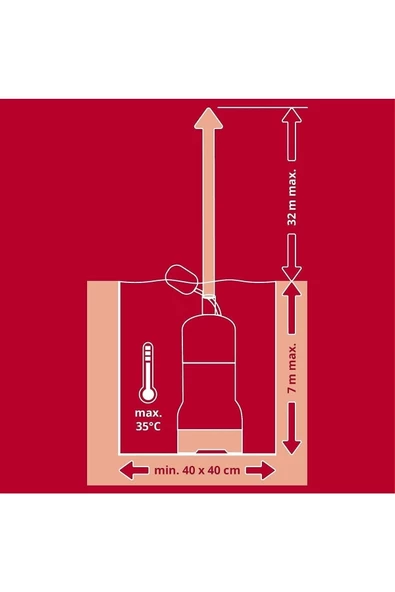 Einhell GC-DW 900 N, Derin Kuyu Dalgıç Pompa - Resim 7