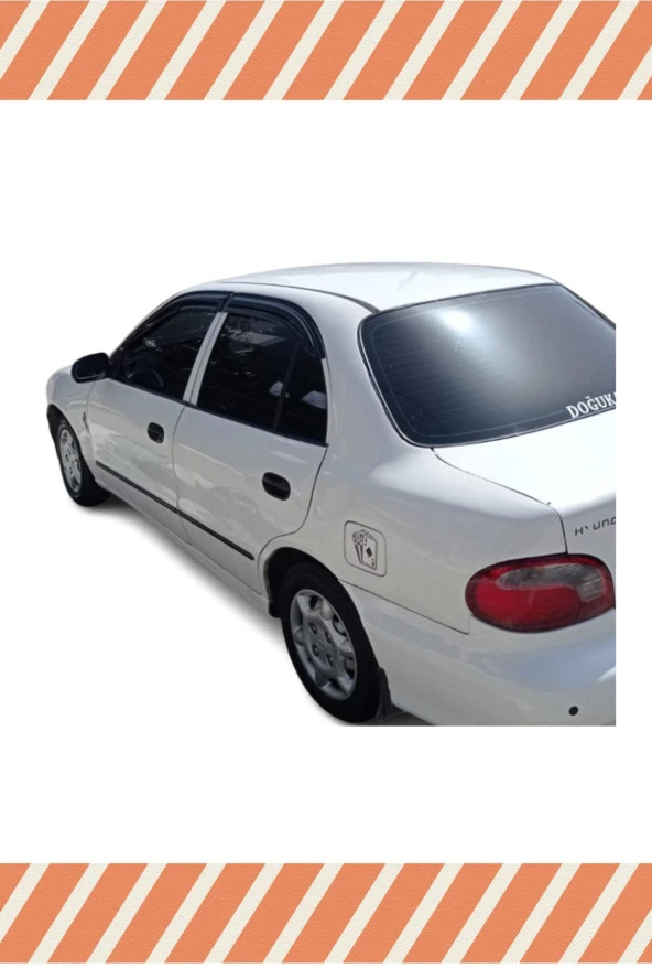 Hyundai Accent Yumurta Kasa 1995-2000 Modellerine Özel 4’lü Mügen Tip Cam Rüzgarlığı