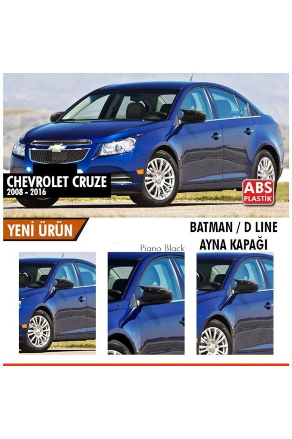 Chevrolet Cruze Yarasa Ayna Kapağı Piano Black Parlak Siyah