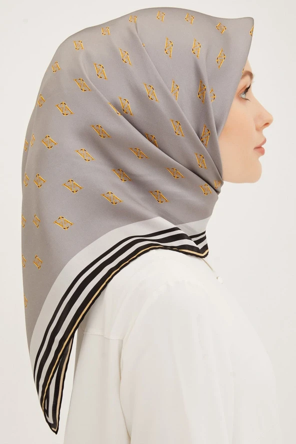 90 X 90  İPEK EŞARP 8959D (SURA) (NOSTALJİ) - 2