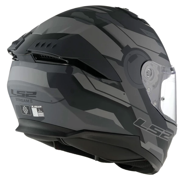 LS2 SSTREAM 2 SHADOW MAT TITANIUM-GRİ KASK - 6