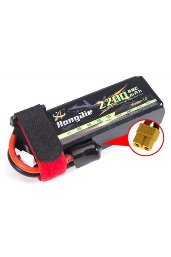 11,1V 2200mAh 3S 60C Lipo Pil RC Yarış Dron Helikopter Model Uçak