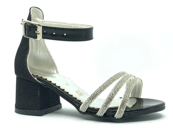 İremsu 1441 Kız Çocuk Abiye Taşlı Topuklu Ayakkabı - 12