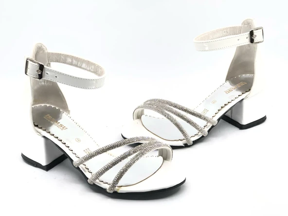 İremsu 1441 Kız Çocuk Abiye Taşlı Topuklu Ayakkabı - 4