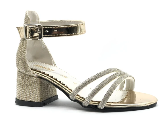 İremsu 1441 Kız Çocuk Abiye Taşlı Topuklu Ayakkabı - 6