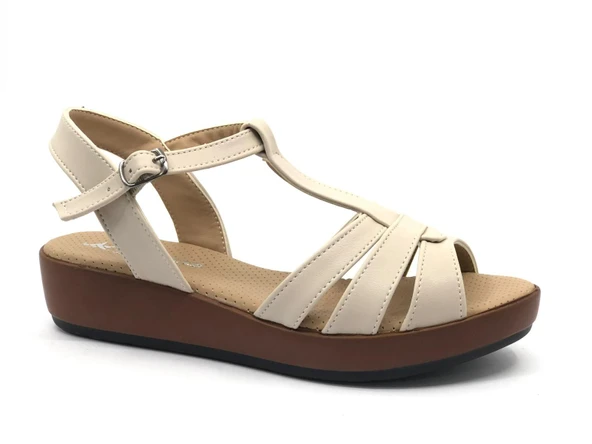 Ayakdaş 1040 Kadın Düz Taban Sandalet - Resim 2