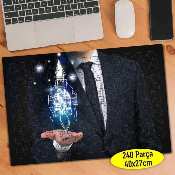 Nasa Uzay Programı Roket 240 Parça Puzzle Yapboz-109359479
