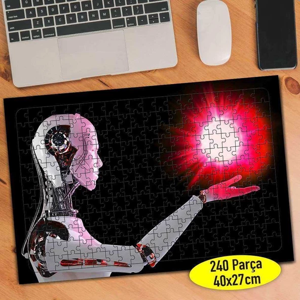 Yapay Zeka Robot Teknolojisi 240 Parça Puzzle Yapboz-56495175