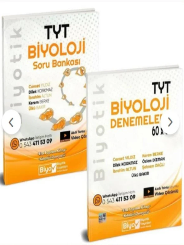 Biyotik Tyt Biyoloji Biyotik Soru Bankası + Deneme Seti