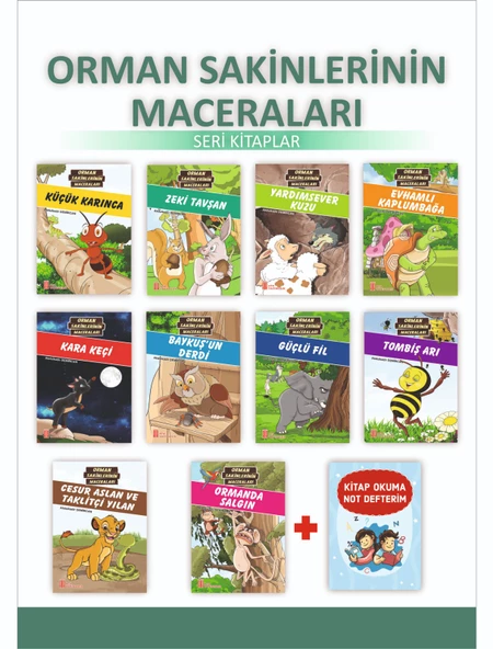 Ata 2.Sınıflar İçin Orman Sakinlerinin Maceraları + Kitap Okuma Not Defteri ürün görseli 1