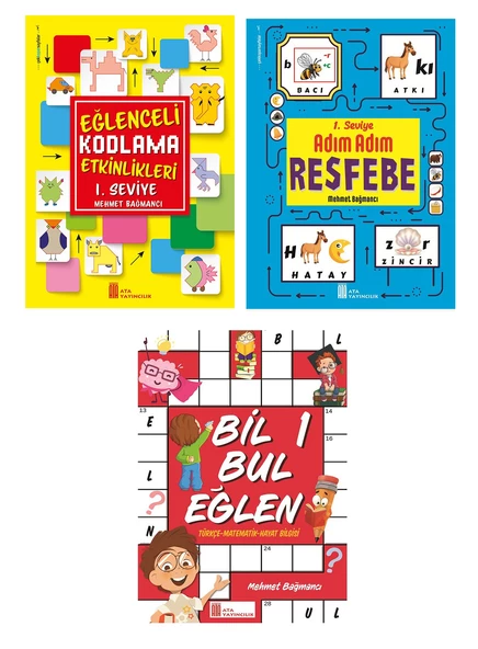 Ata 1.Sınıf Kodlama + Resfebe + Bil Bul Eğlen ürün görseli 1