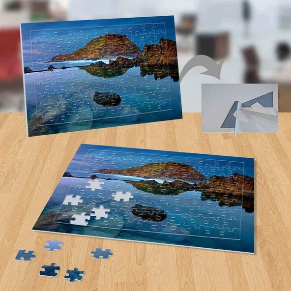 Berrak Deniz Altındaki Kayalık 99 Parça Puzzle Yapboz-p071