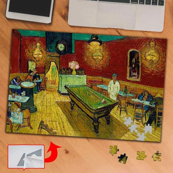 Gece Kahvesi, Van Gogh 240 Parça Puzzle Yapboz Tablo-1001