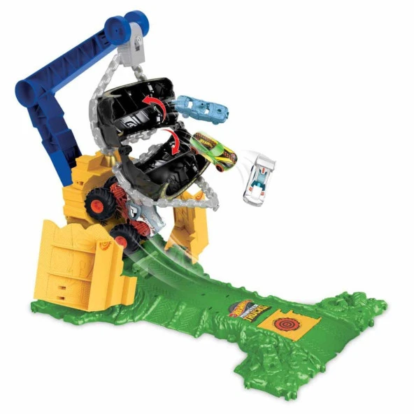 Hot Wheels Monster Trucks Arenada Rhinomite Mücadelesi Oyun Seti HTP18 - 5