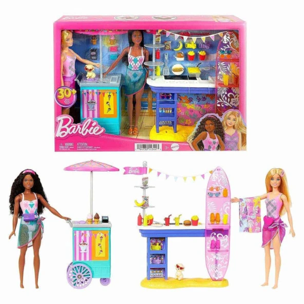 Barbie Brooklyn ve Malibu Bebekleri Oyun Seti HNK99 - 2