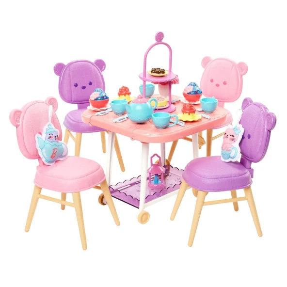 My First Barbie İlk Barbie Bebeğim Çay Partisi Oyun Seti HMM65 - 2