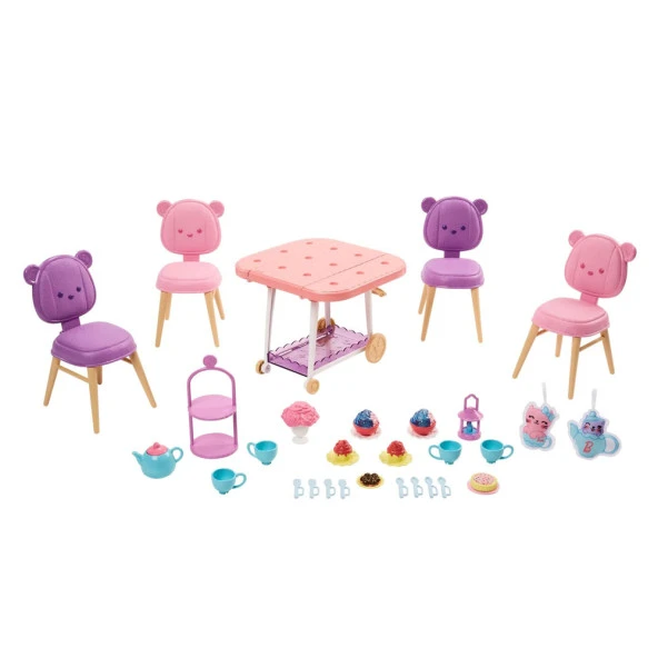 My First Barbie İlk Barbie Bebeğim Çay Partisi Oyun Seti HMM65 - 5