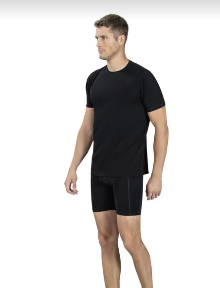 JİBER 111 ERKEK SIFIR YAKA YARIM KOL FANİLA ATLET 3 ADET - Resim 2