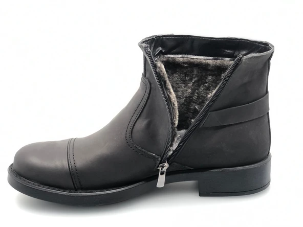 Dropland 4703 Hakiki Deri İçi Yünlü Erkek Bot - Resim 11