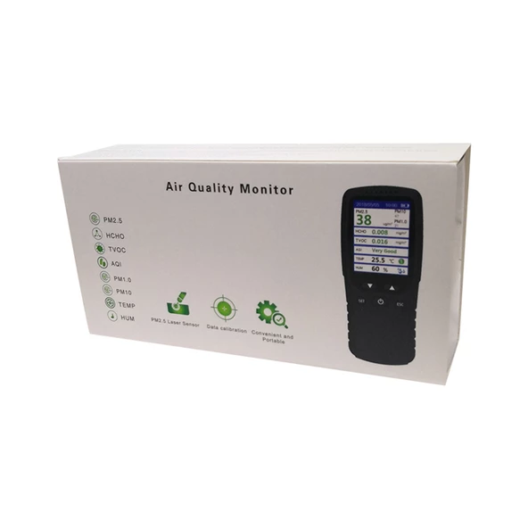 OEM DM106A Çoklu Gaz Analiz Cihazı TVOC HCHO AQI PM1.0 PM10 HUM - 6
