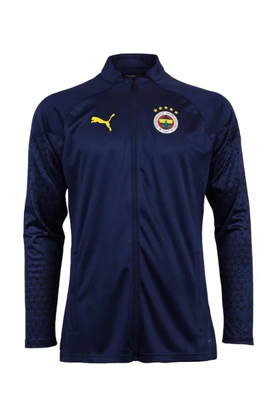 Fenerbahçe Orijinal 23/24 A Takım Hoca Tam Fermuar Lacivert Çocuk Sweat