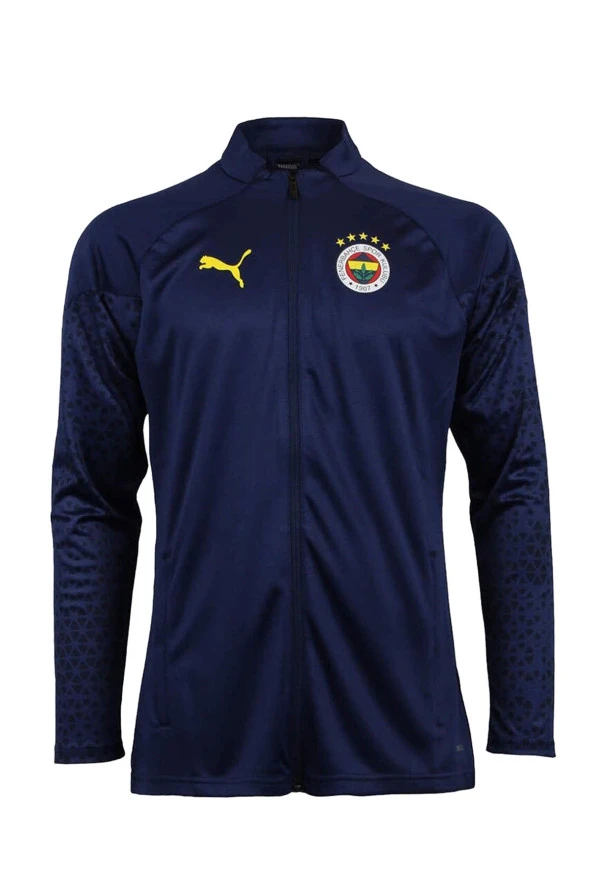 Fenerbahçe Orijinal 23/24 A Takım Hoca Tam Fermuar Lacivert Çocuk Sweat Hediyelik Ahşap Kutulu - 2