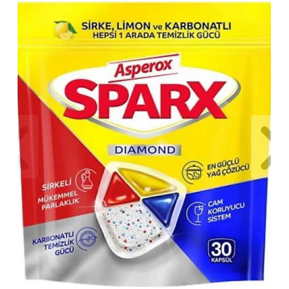 Asperox Sparx Bulaşık Makinesi Tableti 30'lu