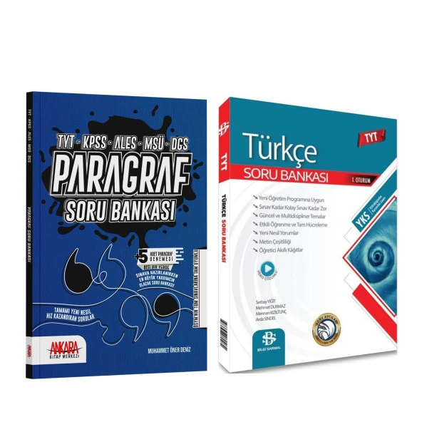 Bilgi Sarmal TYT Türkçe ve AKM Paragraf Soru Bankası Seti 2 Kitap