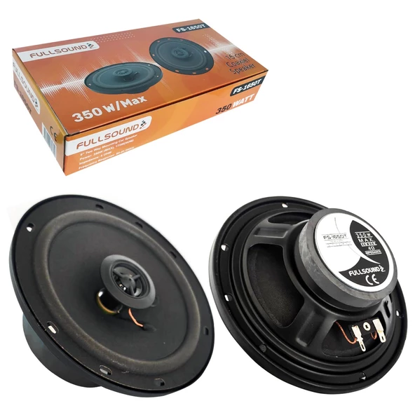 FULLSOUND FS-1650T Oto Hoparlör 16cm 350 Watt Tweeterli 2 Adet