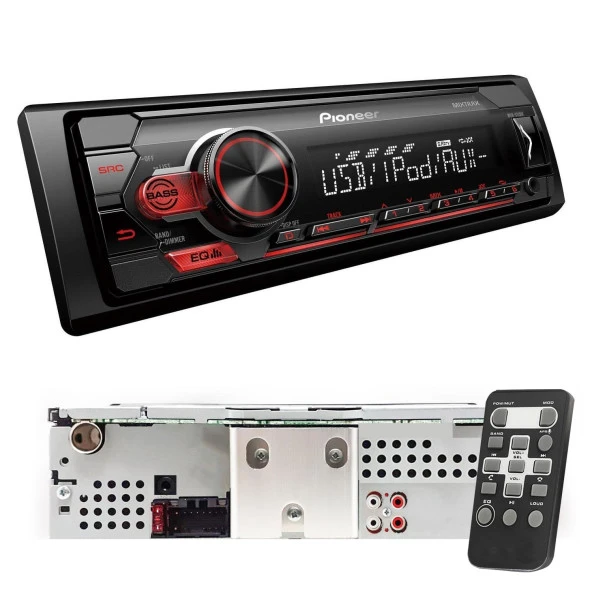 PIONEER MVH-S125UI Oto Teyp 4X50 Watt Bluetooth Usb Fm Aux Mobil Aplikasyon