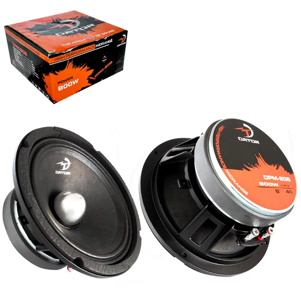 DATOR DPM-80B Oto Midrange 20cm 800 Watt 2 Adet