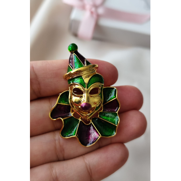 Karnaval Maskesi Broşu