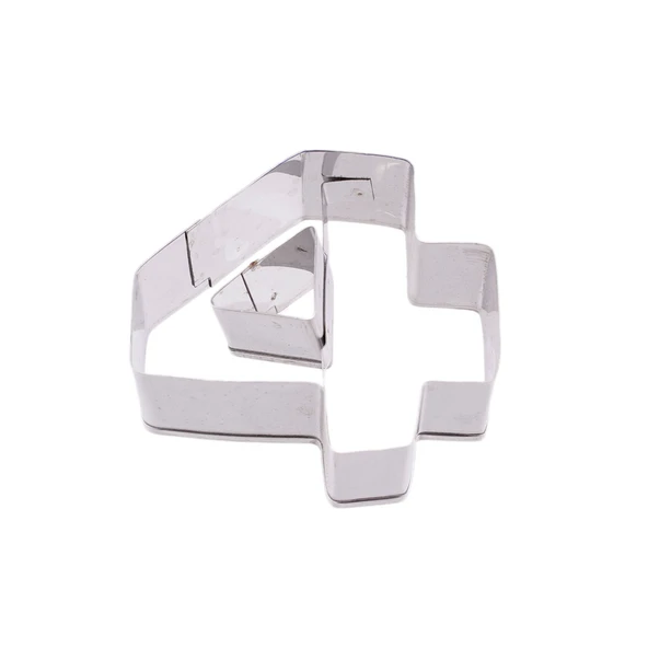 Kek Kurabiye Ve Pasta Kalıbı Metal 4 Sayı Büyük Boy Rakam 8.5 CM