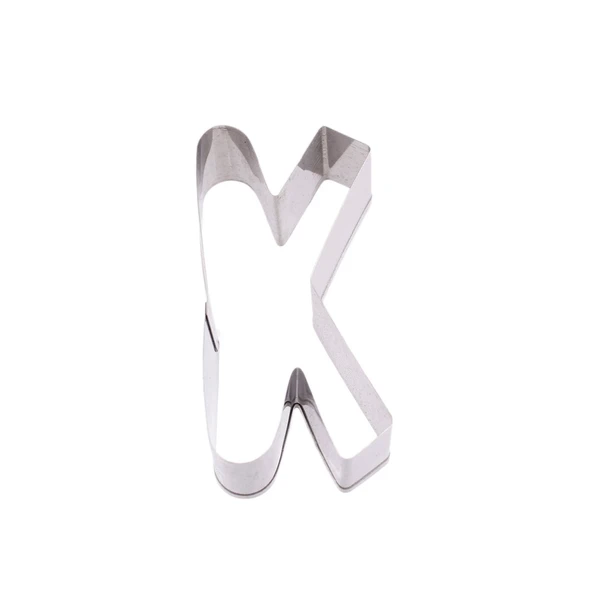 Kek Kurabiye Ve Pasta Kalıbı Metal  K Harfİ  Büyük Boy Alfabe 8.5 CM - 1
